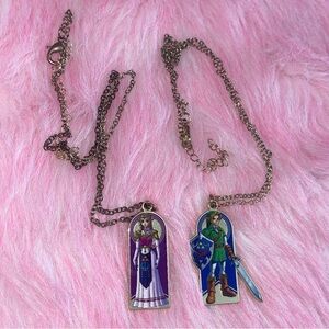 Rare Legend of Zelda ocarina of time link jewelry set necklace anime hot topic